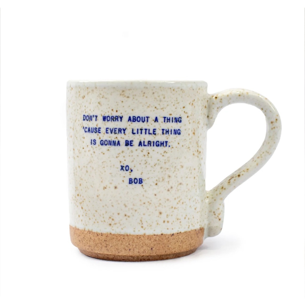 SUGARBOO BOB MARLEY MUG - (NWOT) Famous Quote Coffee Mugs - 1st Edition